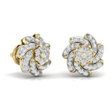 Ivana Jewels Earrings Swirl Design Studs