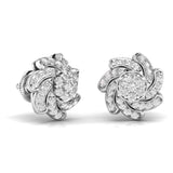 Ivana Jewels Earrings Swirl Design Studs