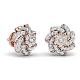 Ivana Jewels Earrings Swirl Design Studs
