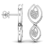 Ivana Jewels Earrings Teardrop Diamond Stud Earrings