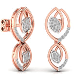 Ivana Jewels Earrings Teardrop Diamond Stud Earrings