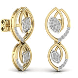 Ivana Jewels Earrings Teardrop Diamond Stud Earrings