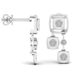 Ivana Jewels Earrings Two Tiered Diamond Earring