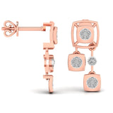 Ivana Jewels Earrings Two Tiered Diamond Earring