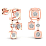 Ivana Jewels Earrings Two Tiered Diamond Earring