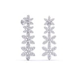 Ivana Jewels Earrings Yellow Gold Tower De Flora Diamond Dangler