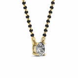 Ivana Jewels Mangal Sutra Single Solitaire 1.1 Carat Round Diamond Mangalsutra