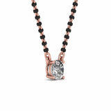 Ivana Jewels Mangal Sutra Single Solitaire 1.1 Carat Round Diamond Mangalsutra
