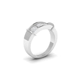 Buy Three-Stone Diamond Ring for Men from Ivana Jewels Best lab grown diamond jewellery brand