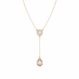 Buy Moonstone Teardrop Diamond Pendant Online from Ivana Jewels Best lab grown diamond jewellery brand