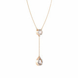 Buy Moonstone Teardrop Diamond Pendant Online from Ivana Jewels Best lab grown diamond jewellery brand