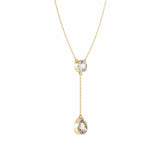 Buy Moonstone Teardrop Diamond Pendant Online from Ivana Jewels Best lab grown diamond jewellery brand