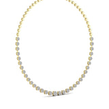Ivana Jewels Necklace Lab Grown Round Cut Diamonds Necklace For Her