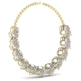 Ivana Jewels Necklace Party Wear Fancy & Round Diamonds Necklace