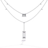 Ivana Jewels Necklaces Baguette and Square Diamond Necklace