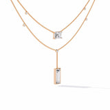 Ivana Jewels Necklaces Baguette and Square Diamond Necklace