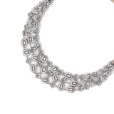Ivana Jewels Necklaces Baguette & Round Diamond Necklace