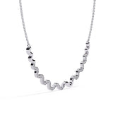 Ivana Jewels Necklaces Delicate Diamond Curve Necklace