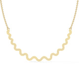 Ivana Jewels Necklaces Delicate Diamond Curve Necklace