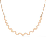 Ivana Jewels Necklaces Delicate Diamond Curve Necklace