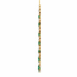 Ivana Jewels Necklaces Diamond and Emerald Accent Necklace