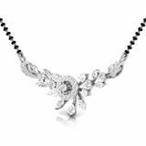 Ivana Jewels Necklaces Fancy & Round Diamond Floral Mangalsutra with Central Diamond