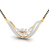 Ivana Jewels Necklaces Fancy & Round Diamonds Wave Pendant