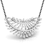 Ivana Jewels Necklaces Marquise & Round Diamond Foliage Mangalsutra