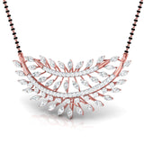 Ivana Jewels Necklaces Marquise & Round Diamond Foliage Mangalsutra
