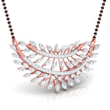 Ivana Jewels Necklaces Marquise & Round Diamond Foliage Mangalsutra