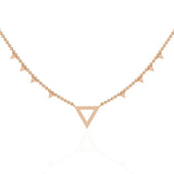 Ivana Jewels Necklaces Modern Triangle Diamond Necklace