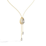 Ivana Jewels Necklaces Necklace with Pear-Shaped Crystal Pendant and Dangling Drops