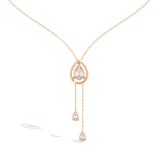 Ivana Jewels Necklaces Necklace with Pear-Shaped Crystal Pendant and Dangling Drops