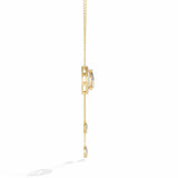 Ivana Jewels Necklaces Necklace with Pear-Shaped Crystal Pendant and Dangling Drops