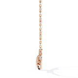 Ivana Jewels Necklaces Pave Diamond Bow Knot Pendant Necklace
