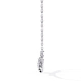 Ivana Jewels Necklaces Pave Diamond Bow Knot Pendant Necklace