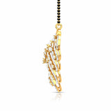 Ivana Jewels Necklaces Pear & Round Cut Diamond Encrusted Floral Pendant