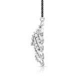 Ivana Jewels Necklaces Pear & Round Cut Diamond Encrusted Floral Pendant