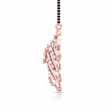Ivana Jewels Necklaces Pear & Round Cut Diamond Encrusted Floral Pendant
