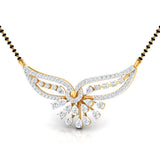 Ivana Jewels Necklaces Pear & Round Diamond Fluttering Mangalsutra