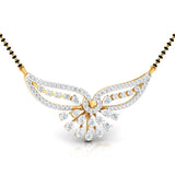 Ivana Jewels Necklaces Pear & Round Diamond Fluttering Mangalsutra