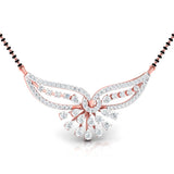 Ivana Jewels Necklaces Pear & Round Diamond Fluttering Mangalsutra