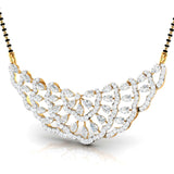 Ivana Jewels Necklaces Pear & Round Diamond Tiered Mangalsutra