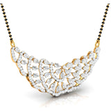 Ivana Jewels Necklaces Pear & Round Diamond Tiered Mangalsutra