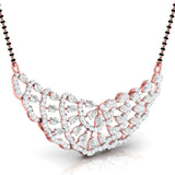 Ivana Jewels Necklaces Pear & Round Diamond Tiered Mangalsutra