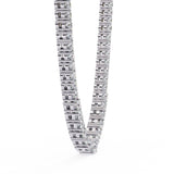 Ivana Jewels Necklaces Round and Square Empty Setting Tennis Necklace