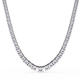 Ivana Jewels Necklaces Round and Square Empty Setting Tennis Necklace