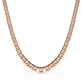 Ivana Jewels Necklaces Round and Square Empty Setting Tennis Necklace