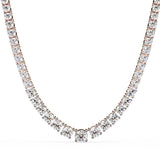 Ivana Jewels Necklaces Round and Square Empty Setting Tennis Necklace