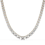 Ivana Jewels Necklaces Round and Square Empty Setting Tennis Necklace